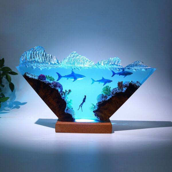 Resin Table Lamp